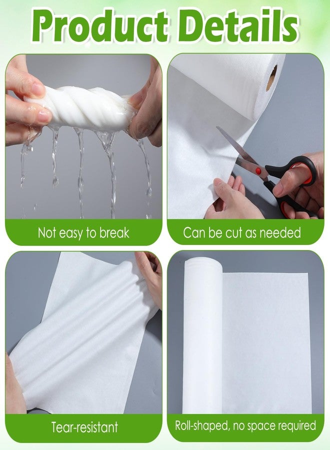 Oqqlin 100 Ft x 17.3 Inch Bird Cage Liner, Disposable White Non-Woven Bird Cage Liners Large Size Precut Absorbent Cushion Pad Mat Accessories for Pet, Parrot, Animal - Image 3